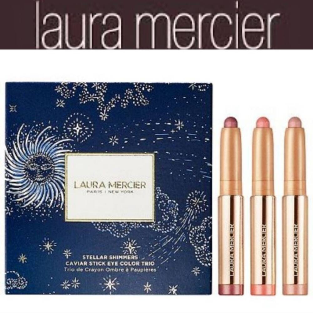 Laura Mercier Stellar Shimmers Caviar Stock Eye Color Trio